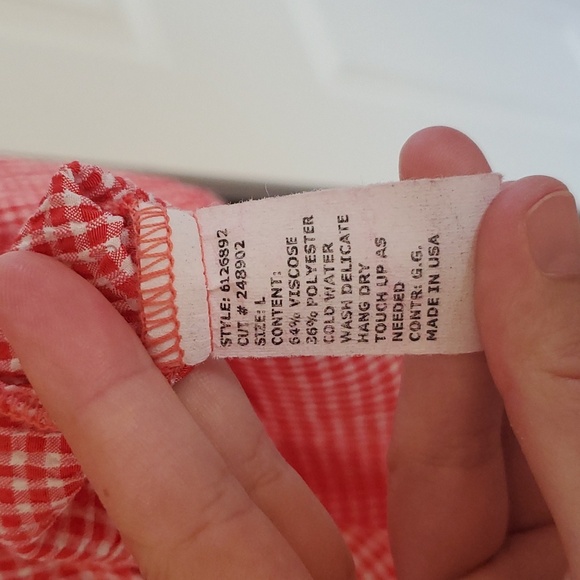 Cut Loose Check Blouse - Picture 6 of 6